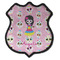 Kids Sugar Skulls Iron On Shield Patch C w/ Name or Text