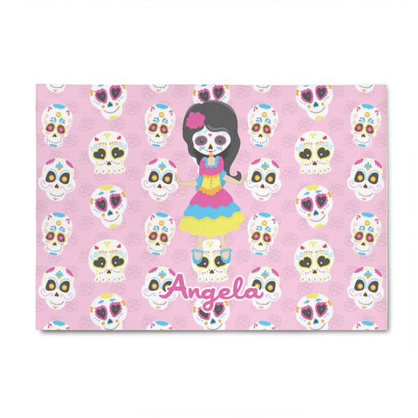 Custom Kids Sugar Skulls 4' x 6' Patio Rug (Personalized)