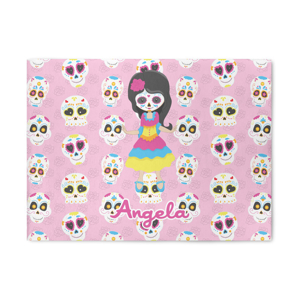 Custom Kids Sugar Skulls 5' x 7' Patio Rug (Personalized)