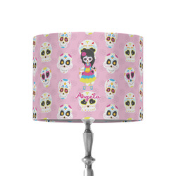 Kids Sugar Skulls 8" Drum Lamp Shade - Fabric (Personalized)