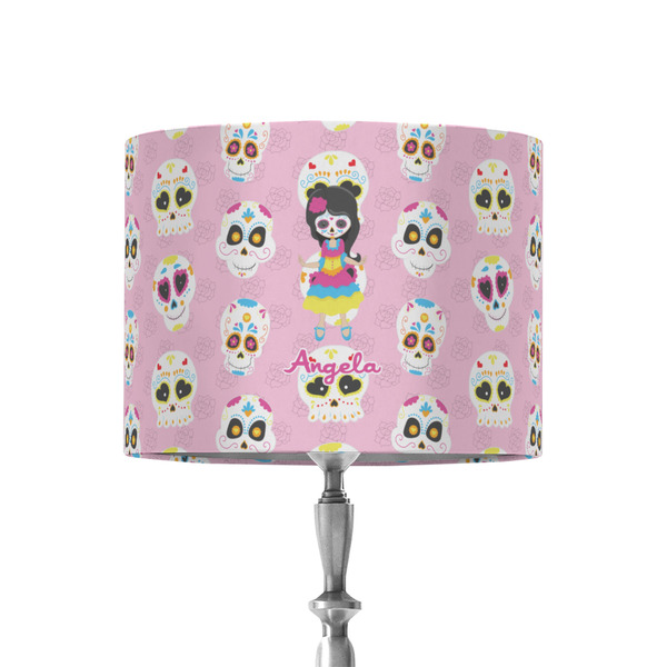 Custom Kids Sugar Skulls 8" Drum Lamp Shade - Fabric (Personalized)