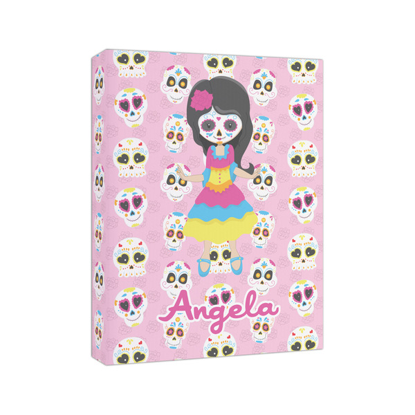 Kids Sugar Skulls 8x10 - Canvas Print - Angled View