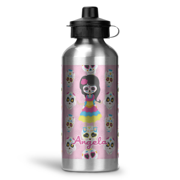 Custom Kids Sugar Skulls Water Bottle - Aluminum - 20 oz (Personalized)