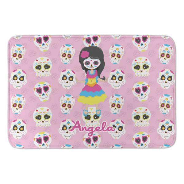 Custom Kids Sugar Skulls Anti-Fatigue Kitchen Mat (Personalized)
