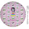 Kids Sugar Skulls 8" Glass Appetizer / Dessert Plates - Single or Set (Personalized)