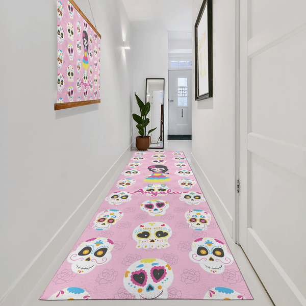 Kids Sugar Skulls Area Rug Sizes - In Context (vertical)