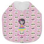 Kids Sugar Skulls Jersey Knit Baby Bib w/ Name or Text