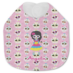 Kids Sugar Skulls Jersey Knit Baby Bib w/ Name or Text