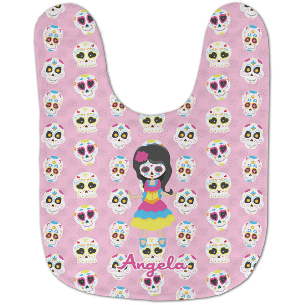 Kids Sugar Skulls Baby Bib - AFT flat