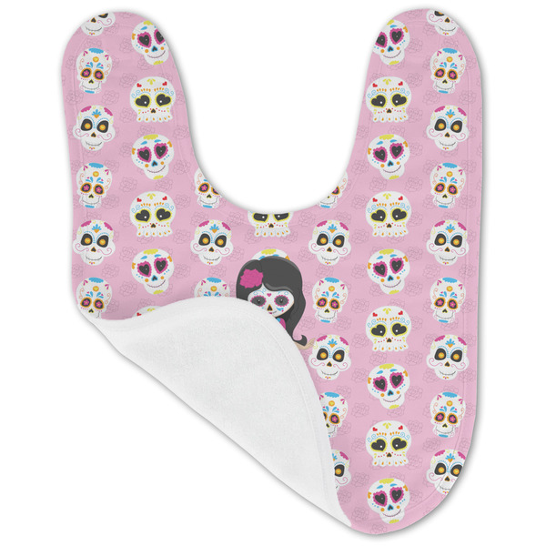 Kids Sugar Skulls Baby Bib - AFT folded