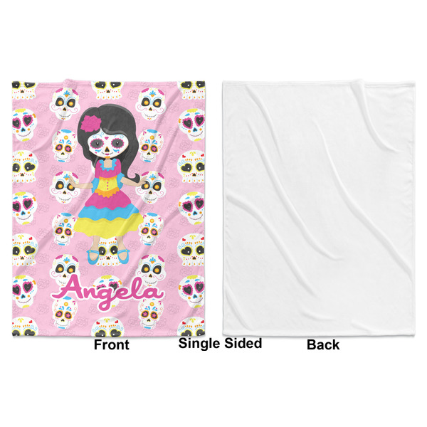 Kids Sugar Skulls Baby Blanket (Single Side - Printed Front, White Back)