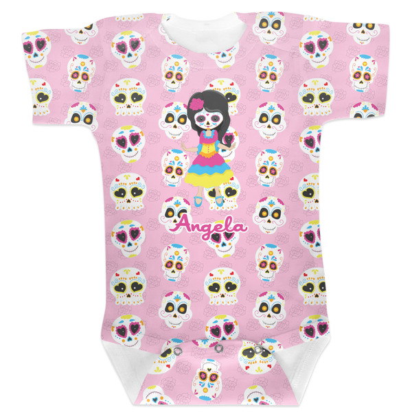 Custom Kids Sugar Skulls Baby Bodysuit 6-12 (Personalized)