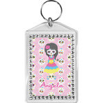 Kids Sugar Skulls Bling Keychain (Personalized)