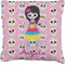 Kids Sugar Skulls Faux-Linen Throw Pillow 18" (Personalized)