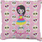 Kids Sugar Skulls Faux-Linen Throw Pillow 20" (Personalized)
