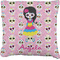 Kids Sugar Skulls Faux-Linen Throw Pillow 26" (Personalized)