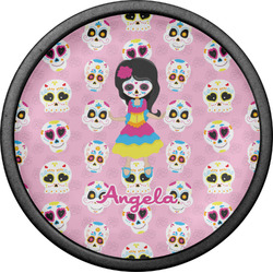 Kids Sugar Skulls Cabinet Knob (Black) (Personalized)
