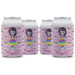 Kids Sugar Skulls Can Cooler (12 oz) - Set of 4 w/ Name or Text