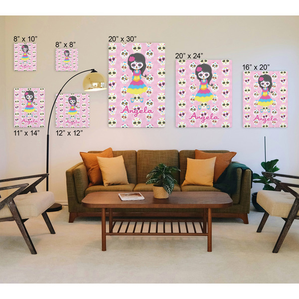 Kids Sugar Skulls Canvas Prints - Multiple Sizes