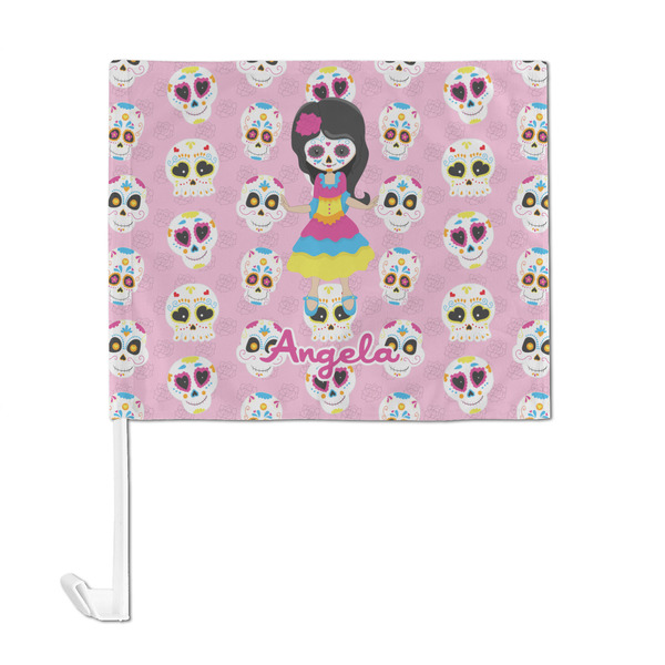 Kids Sugar Skulls Car Flag - Large - FRONT