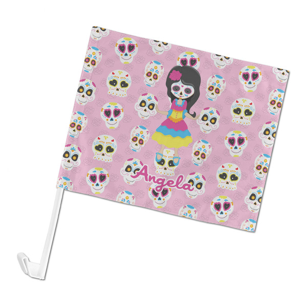 Custom Kids Sugar Skulls Car Flag - Large (Personalized)