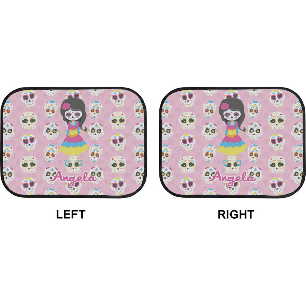 Kids Sugar Skulls Car Floor Mats (Back Seat) (Approval)