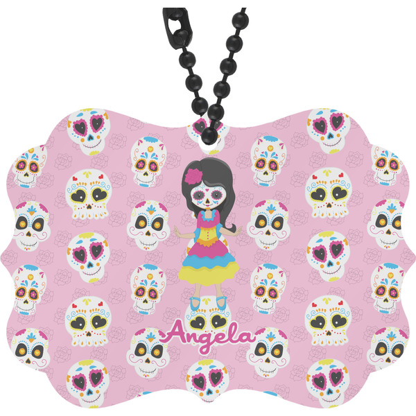 Custom Kids Sugar Skulls Rear View Mirror Charm (Personalized)