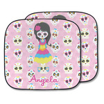 Kids Sugar Skulls Car Sun Shade - Two Piece (Personalized)