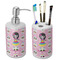 Kids Sugar Skulls Ceramic Bathroom Accessories Set (Personalized)