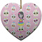 Kids Sugar Skulls Heart Ceramic Ornament w/ Name or Text