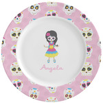 Kids Sugar Skulls Ceramic Dinner Plates (Set of 4) (Personalized)