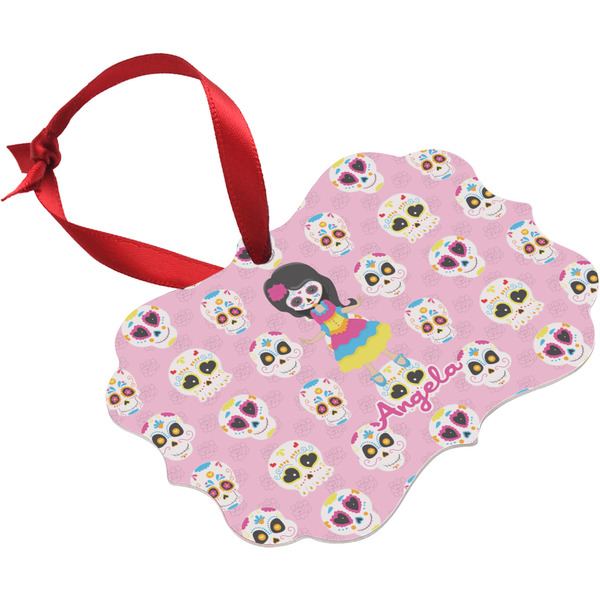 Kids Sugar Skulls Christmas Ornament