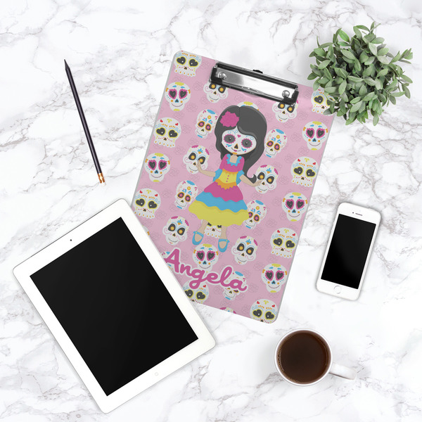 Kids Sugar Skulls Clipboard - Lifestyle Photo