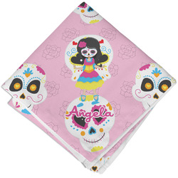 Kids Sugar Skulls Cloth Cocktail Napkin - Single w/ Name or Text