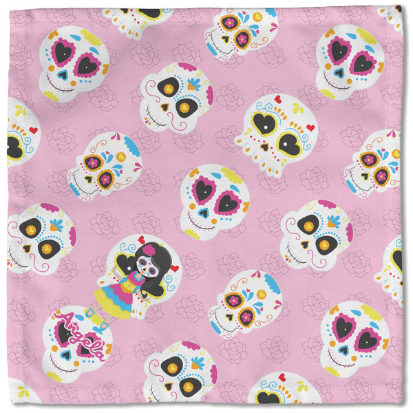 Kids Sugar Skulls Cloth Napkins - Personalized Lunch (Single Full Open)