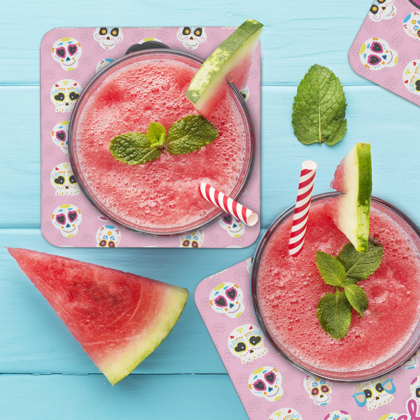 Kids Sugar Skulls Coaster Set - LIFESTYLE