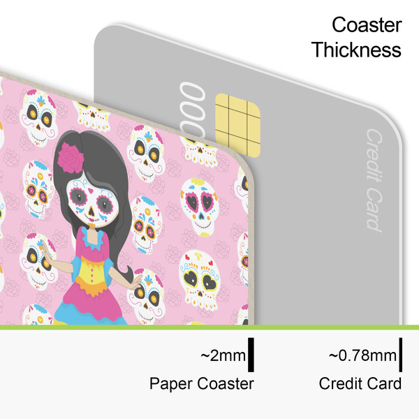 Kids Sugar Skulls Coaster Thickness