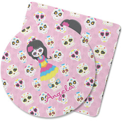 Kids Sugar Skulls Rubber Backed Coaster (Personalized)