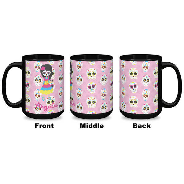 Kids Sugar Skulls Coffee Mug - 15 oz - Black APPROVAL