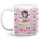 Kids Sugar Skulls 20 Oz Coffee Mug - White (Personalized)