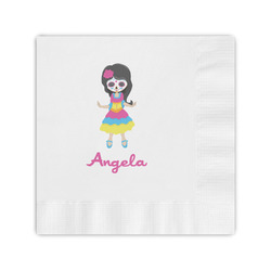 Kids Sugar Skulls Coined Cocktail Napkins (Personalized)