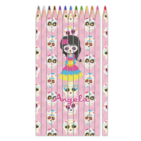 Custom Kids Sugar Skulls Colored Pencils (Personalized)