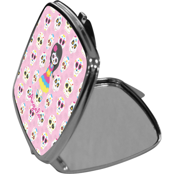Kids Sugar Skulls Compact Mirror (Side View)