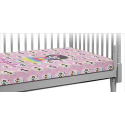 Kids Sugar Skulls Crib Fitted Sheet (Personalized)
