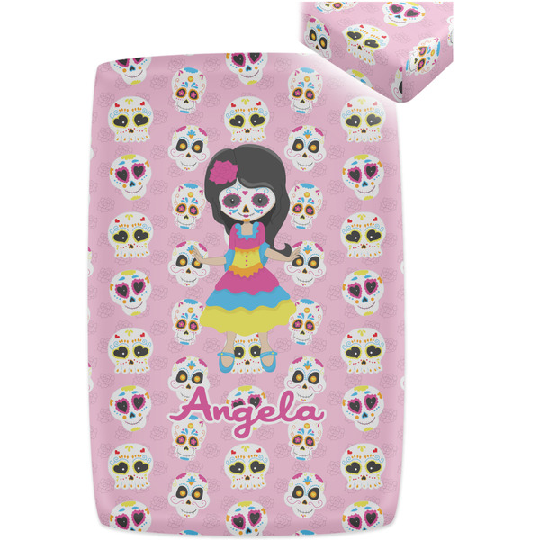 Kids Sugar Skulls Crib Fitted Sheet - Apvl