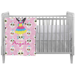 Kids Sugar Skulls Crib Comforter / Quilt (Personalized)
