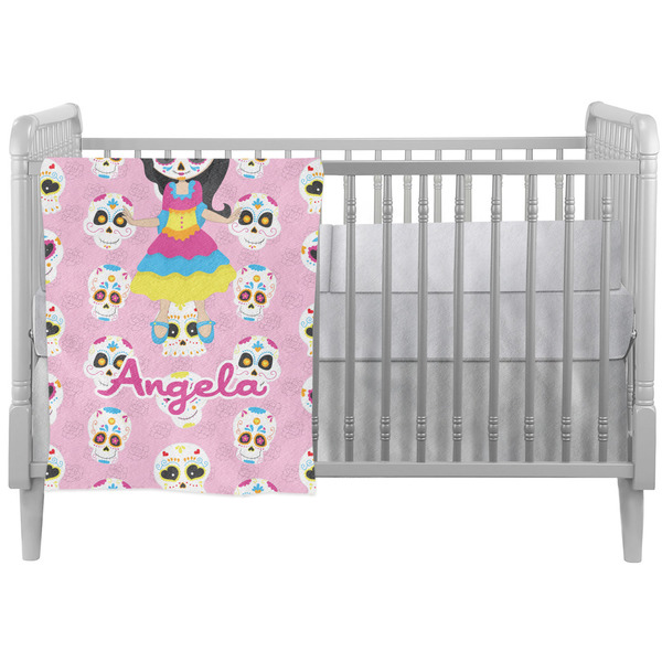 Custom Kids Sugar Skulls Crib Comforter / Quilt (Personalized)