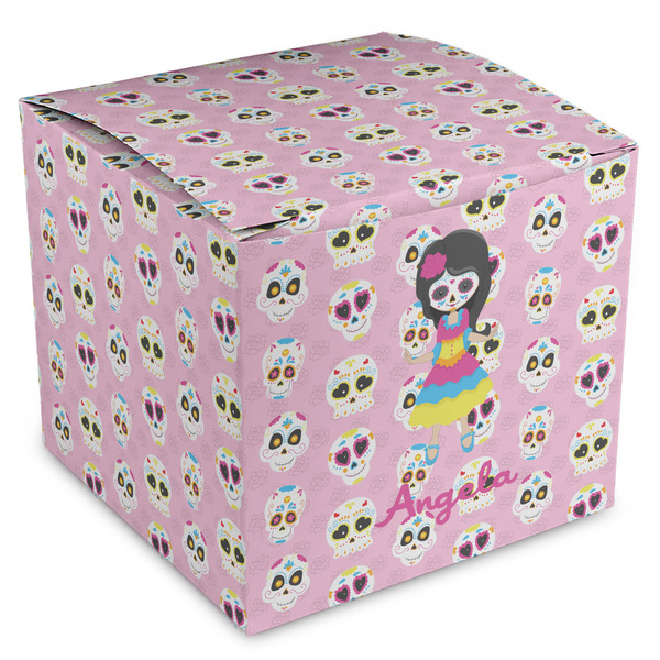Custom Kids Sugar Skulls Cube Favor Gift Boxes (Personalized)