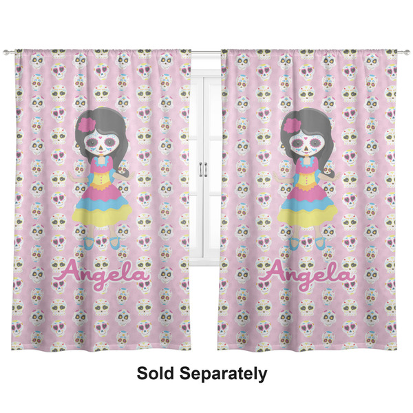 Custom Kids Sugar Skulls Curtain Panel - Custom Size (Personalized)