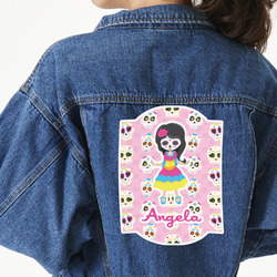Kids Sugar Skulls Twill Iron On Patch - Custom Shape - 3XL (Personalized)